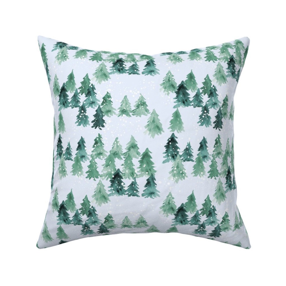 Winter Throw Pillow Chalet View by joy&ink Rustic Etsy