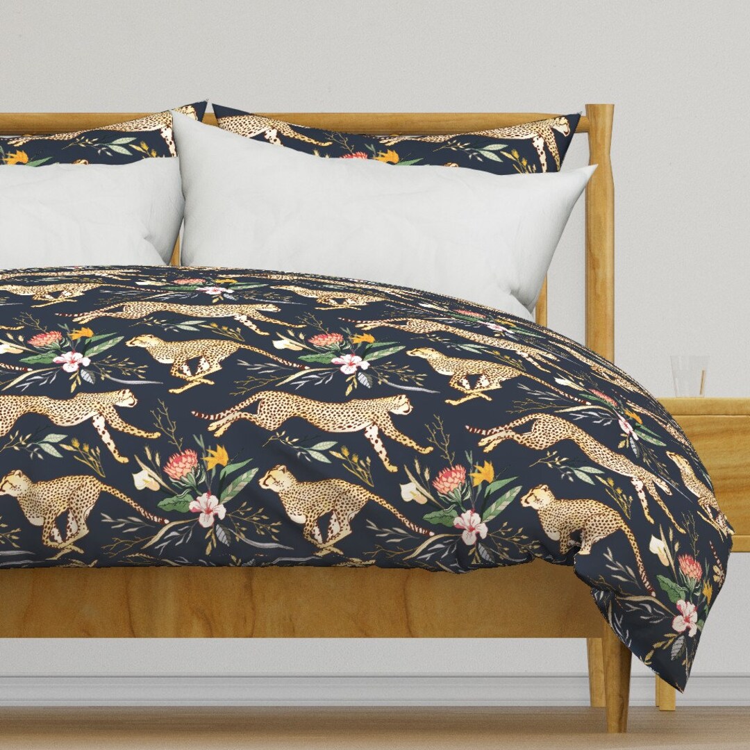 Running Cheetahs Bedding Cheetahs in Safari by Perrinphilippa African