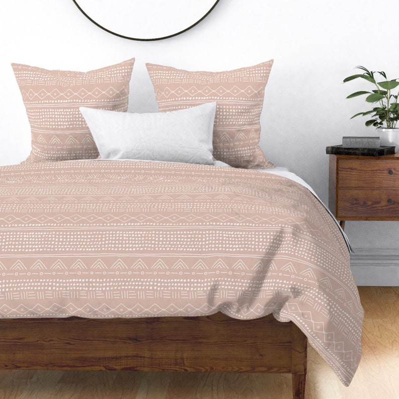 Dusty Rose Duvet Cover Indian Summer By Littlesmilemakers Bohemian Mudcloth Farmhouse Cotton Sateen Bedding Spoonflower - Dusty Rose Bedding Dusty Rose Duvet Cover Indian Summer By Littlesmilemakers Bohemian Mudcloth Farmhouse Cotton Sateen Bedding Spoonflower - Dusty Rose Bedding