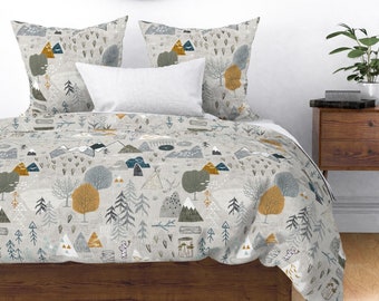 Outdoor Adventure Duvet Cover Max's Map Grey by - Etsy