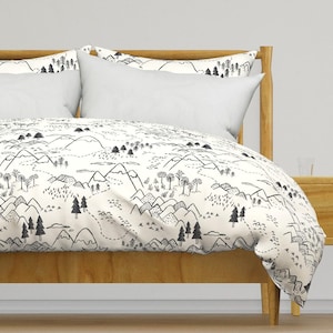 Kids Mountain Bedding Twin Etsy