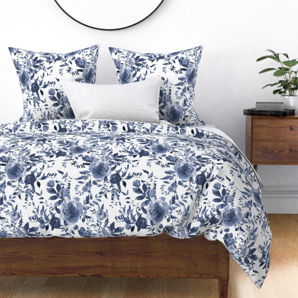 Blue floral pillowcases discount