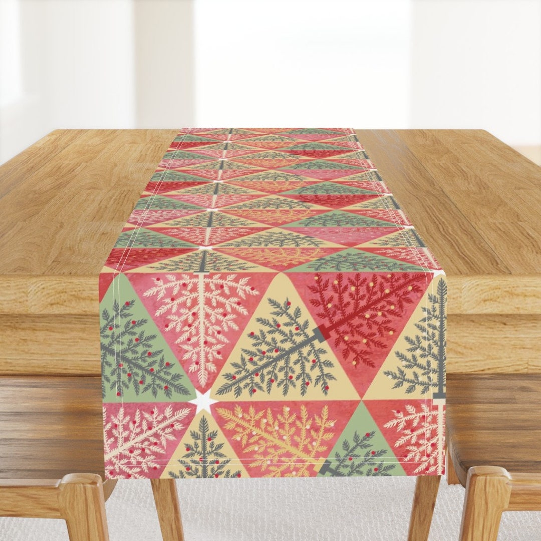 Tree Farm Table Runner Christmas Tree Farm by Kokara Etsy