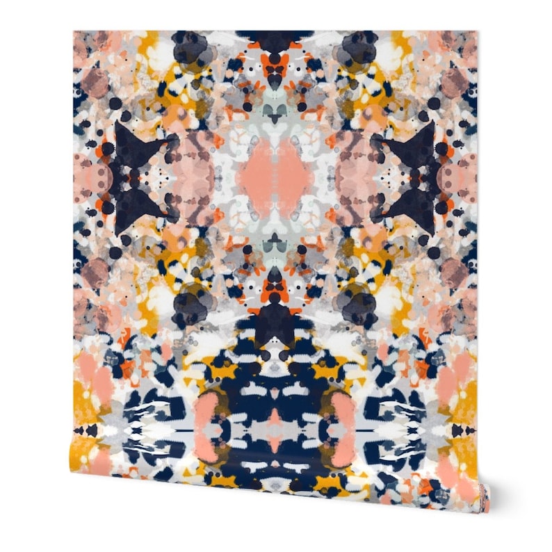 Abstract Commercial Grade Wallpaper Stella Abstract Art Etsy
