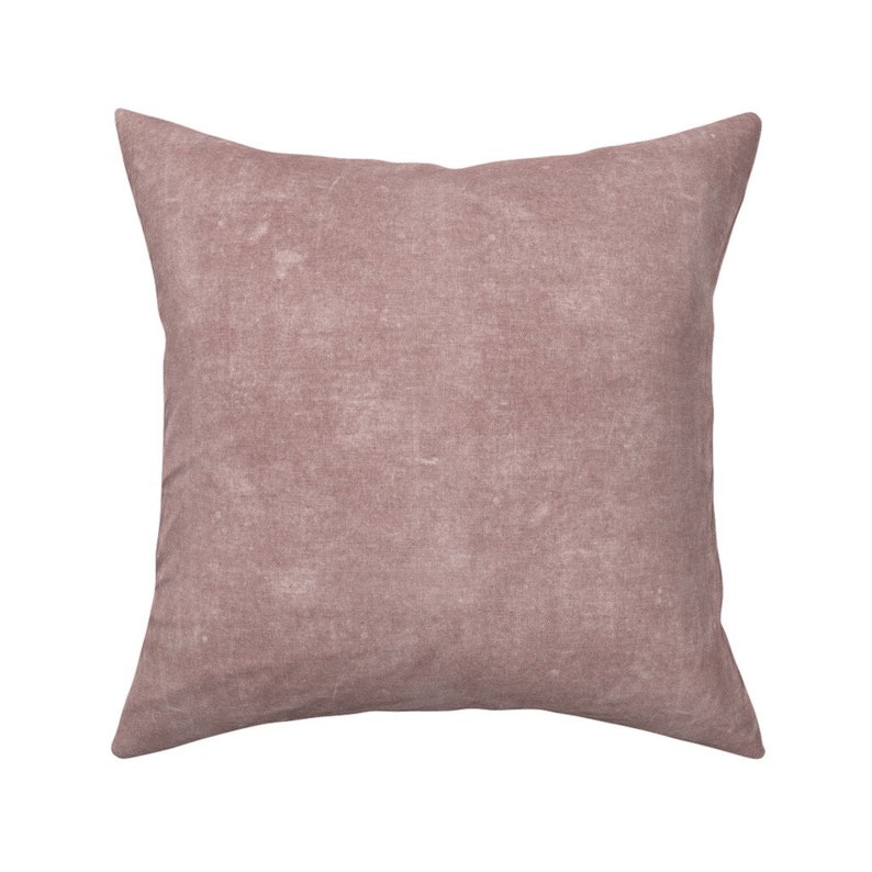Distressed Mauve Throw Pillow Solid Mauve by Etsy