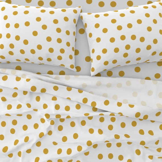 mustard polka dot