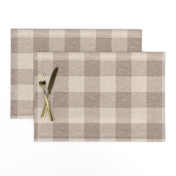 Buffalo Plaid Placemats Etsy