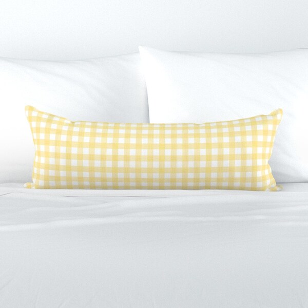 Yellow Lumbar Pillow Etsy