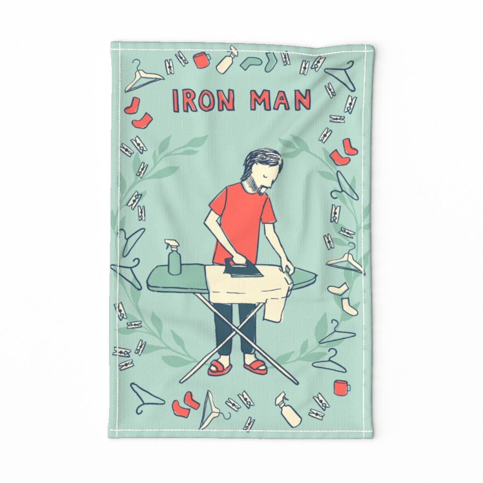 Dad Joke Tea Towel Iron Man Tea Towel by ceciliamok Etsy