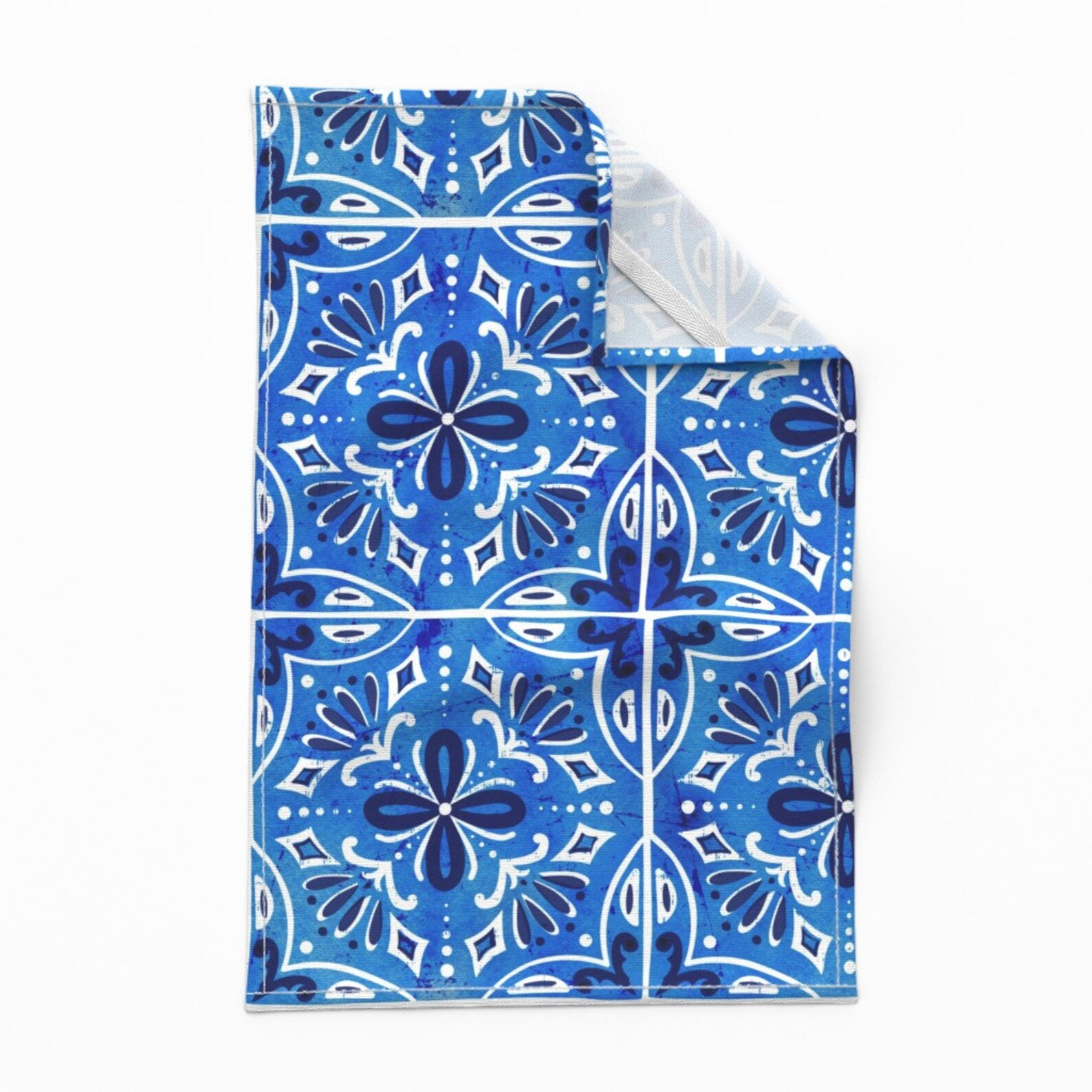 Spanish Tile Tea Towels Set of 2 Sevilla Spanish Tiles by Etsy