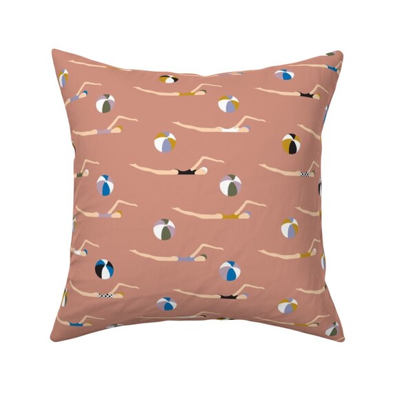 Pink Nautical Throw Pillow the New Nautical by Etsy