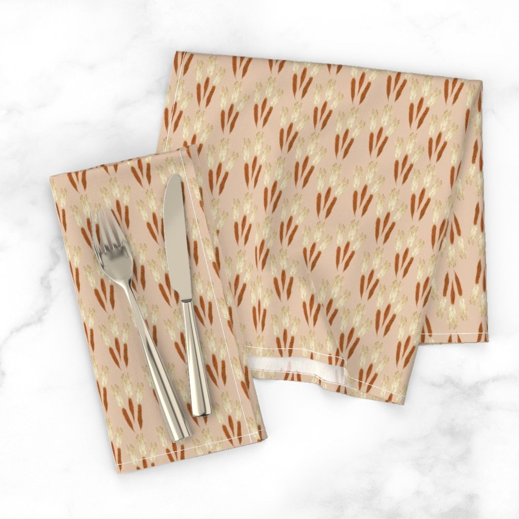 Discover Vintage Garden Painted Carrots Blush Napkins