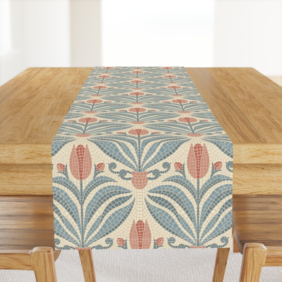 Floral Mosaic CP1201039CL Quilted Table Runner main image 0