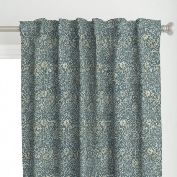 Rustic Teal Shower Curtain Etsy