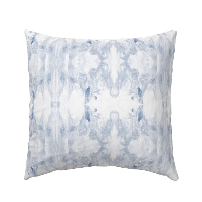 Pale Watercolor Blue Pillow Sham Orchid Indigo by Etsy