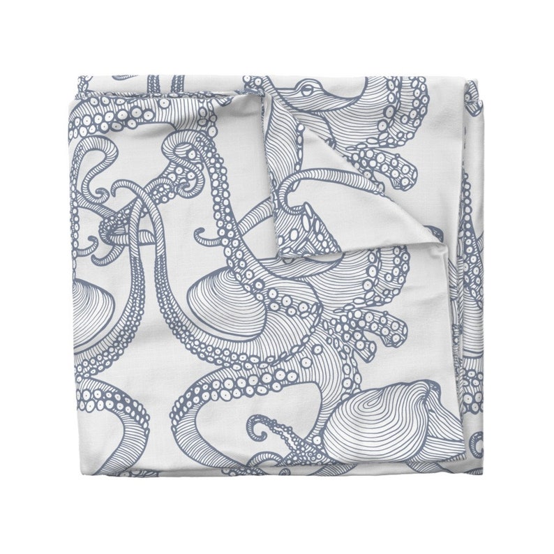 Nautical Octopus Duvet Cover Giant Octopi by Patricia_braune - Etsy