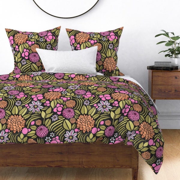 Dahlia Duvet Cover Etsy