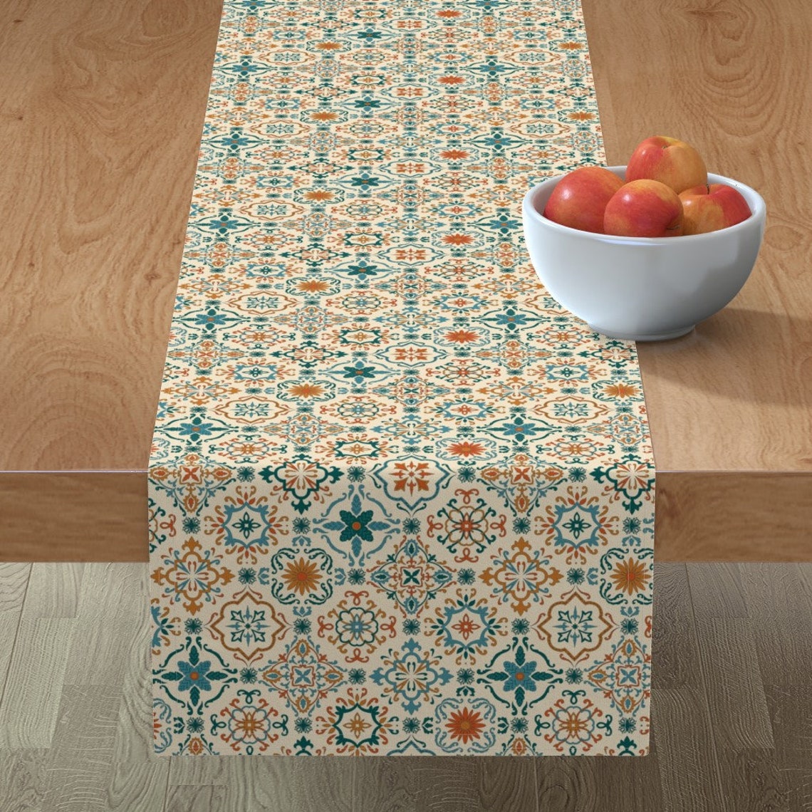Spanish Tiled Table Runner Spanish Tiles by maritcooper Etsy