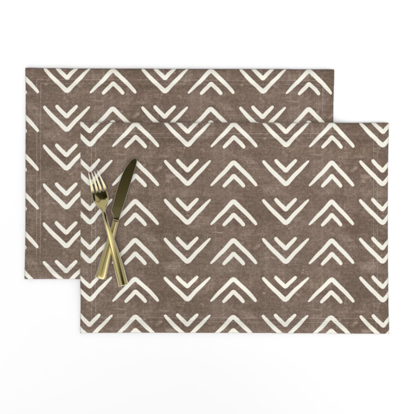 Modern Farmhouse Placemats set of 2 Farmhouse Chevron by Etsy