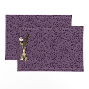 Set de table catholique (Lot de 2) - Bless Us O Lord by thelittleroseshop - Set de table prière en tissu pour le Carême de l'Avent par Spoonflower