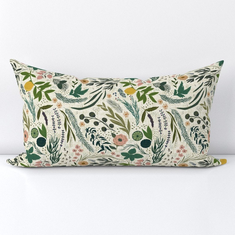 Spoonflower Birds Lumbar Pillow - Thumbnail 2