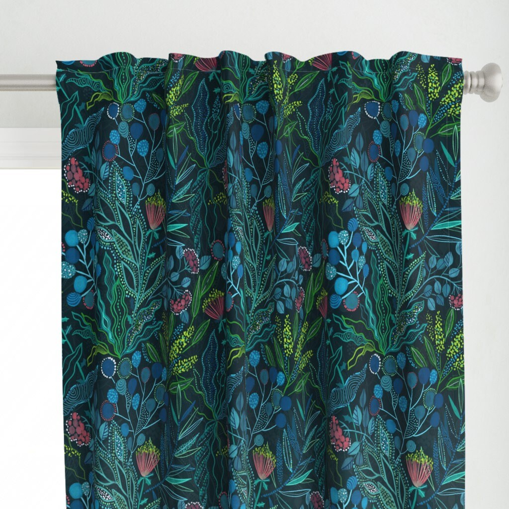 Australian Flora Curtain Panel Botanical Vibes by Etsy
