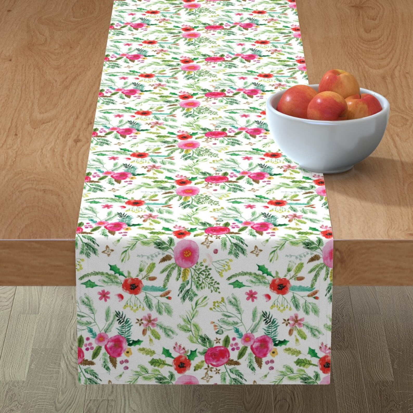 Vintage Floral Table Runner Nol Forest by Nouveau_bohemian Etsy