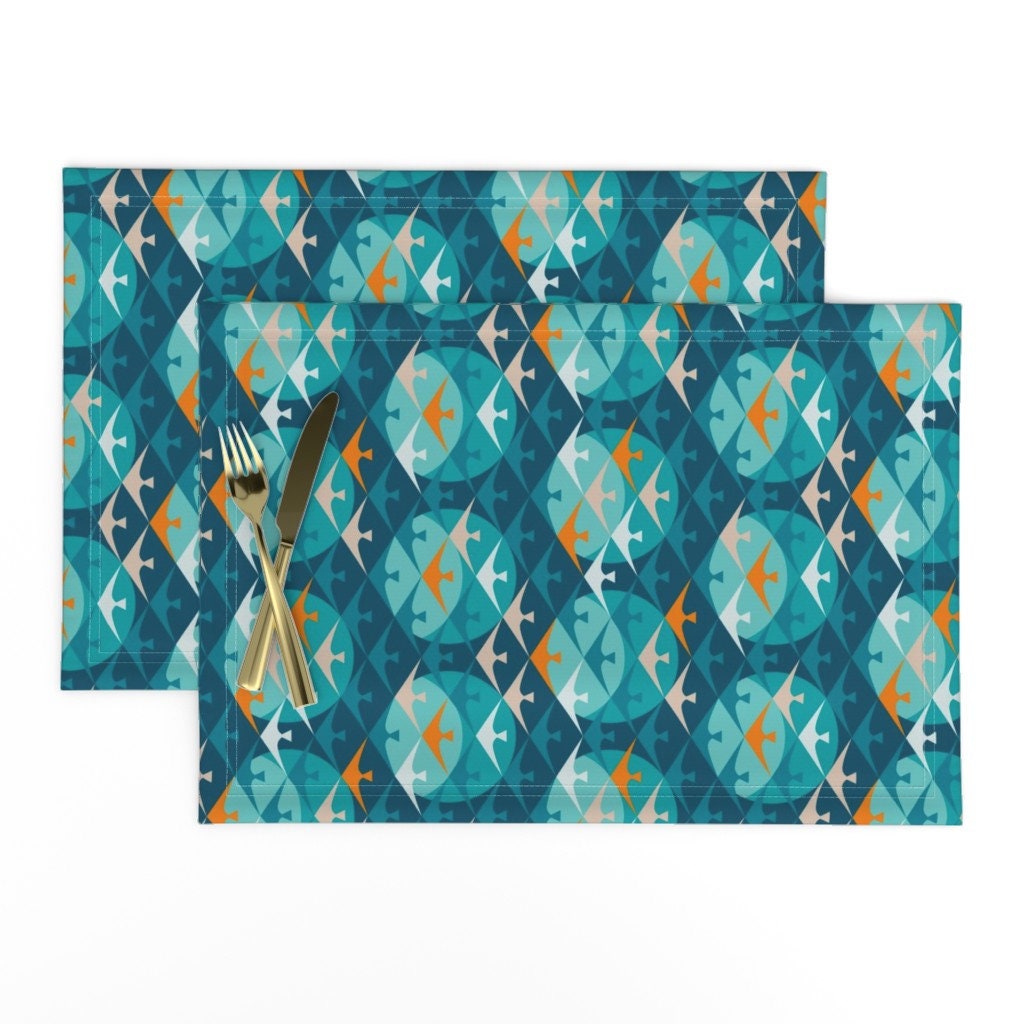 Retro Nautical Placemats set of 2 Seagulls in the Etsy UK