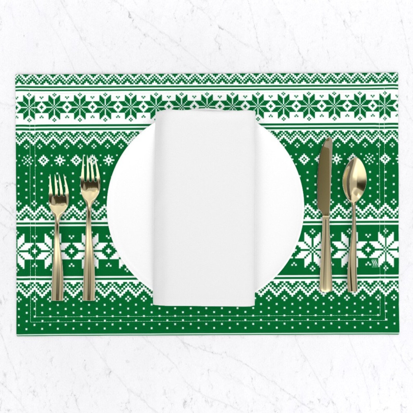 Scandinavian Style Placemats set of 2 Scandi Christmas by Etsy