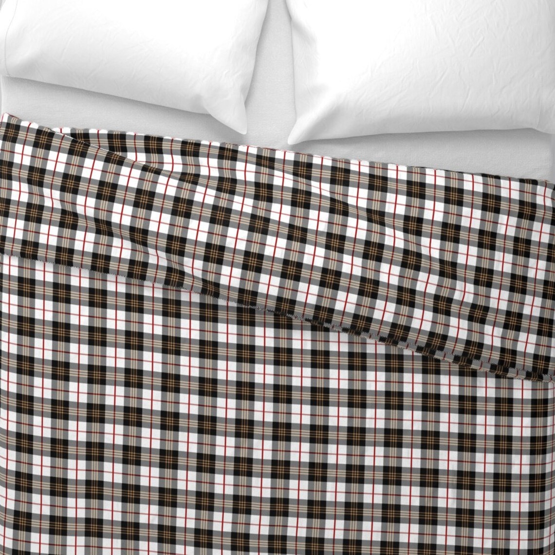 Tartan Scottish Beige Plaids Duvet Cover Bedding Set main image 0