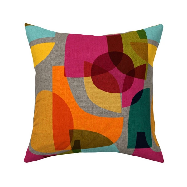 Midcentury Modern Throw Pillow Etsy