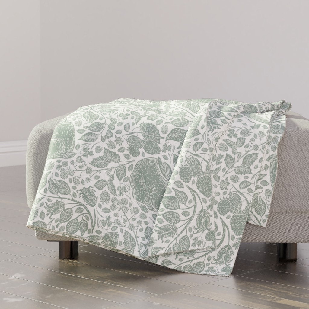 Velvet Green Throw Blanket Etsy