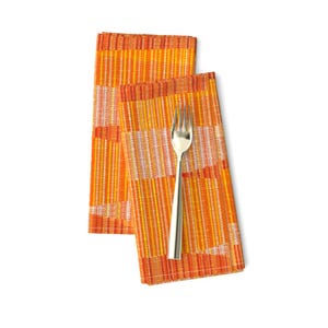 Mid Century Modern Dinner Napkins (Set of 2) - Mid Mod Lines by theodesign - Retro Atomic 1950s 1960s Cloth Napkins by Spoonflower