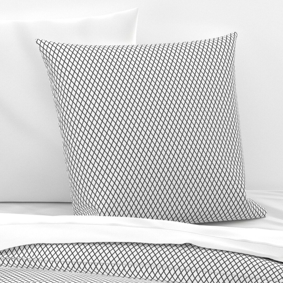 Geometric Pillow Sham Diamond by Patternmethod Grid Etsy