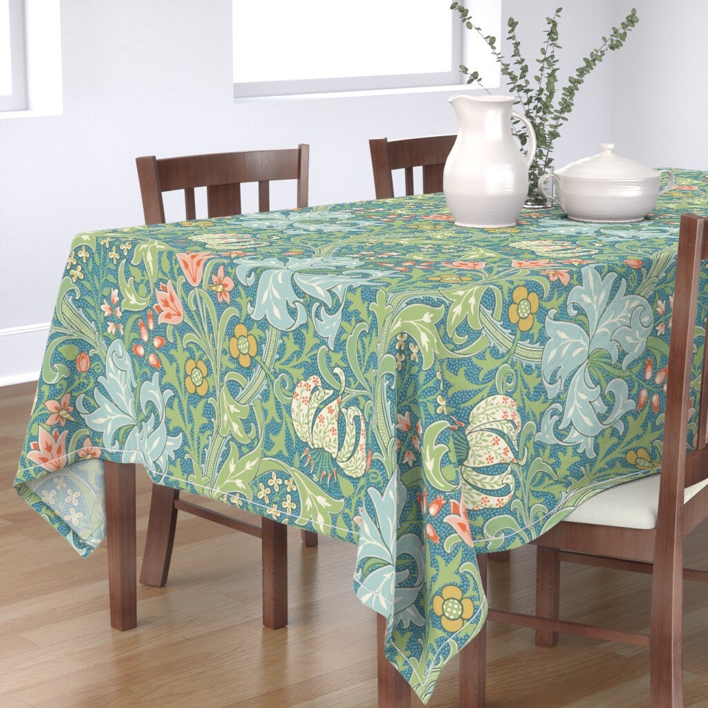 William Morris Gallery Golden Lily Cotton Table Cloths William Morris Gallery Golden Lily Cotton Table Cloths
