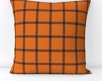 Hロゴ入りチェック柄クッション Hロゴ入りチェック柄クッション