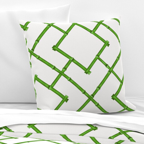 Bamboo Trellis Pillow Cover Etsy