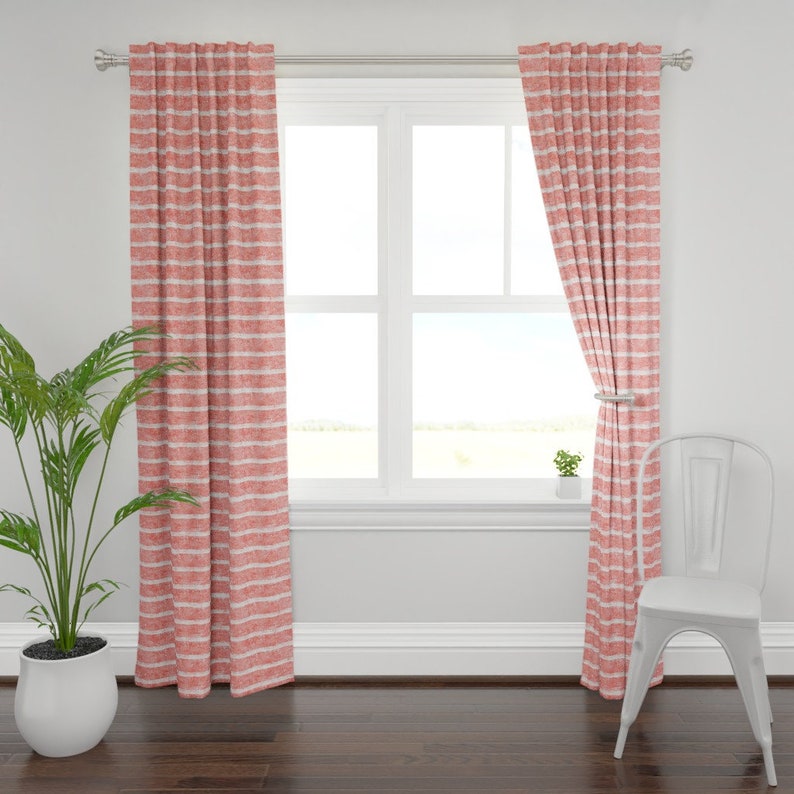 Nautically Nice by robynhammonddesign Anchors Custom Curtain Panel by Spoonflower Nautical Stripe Curtain Panel