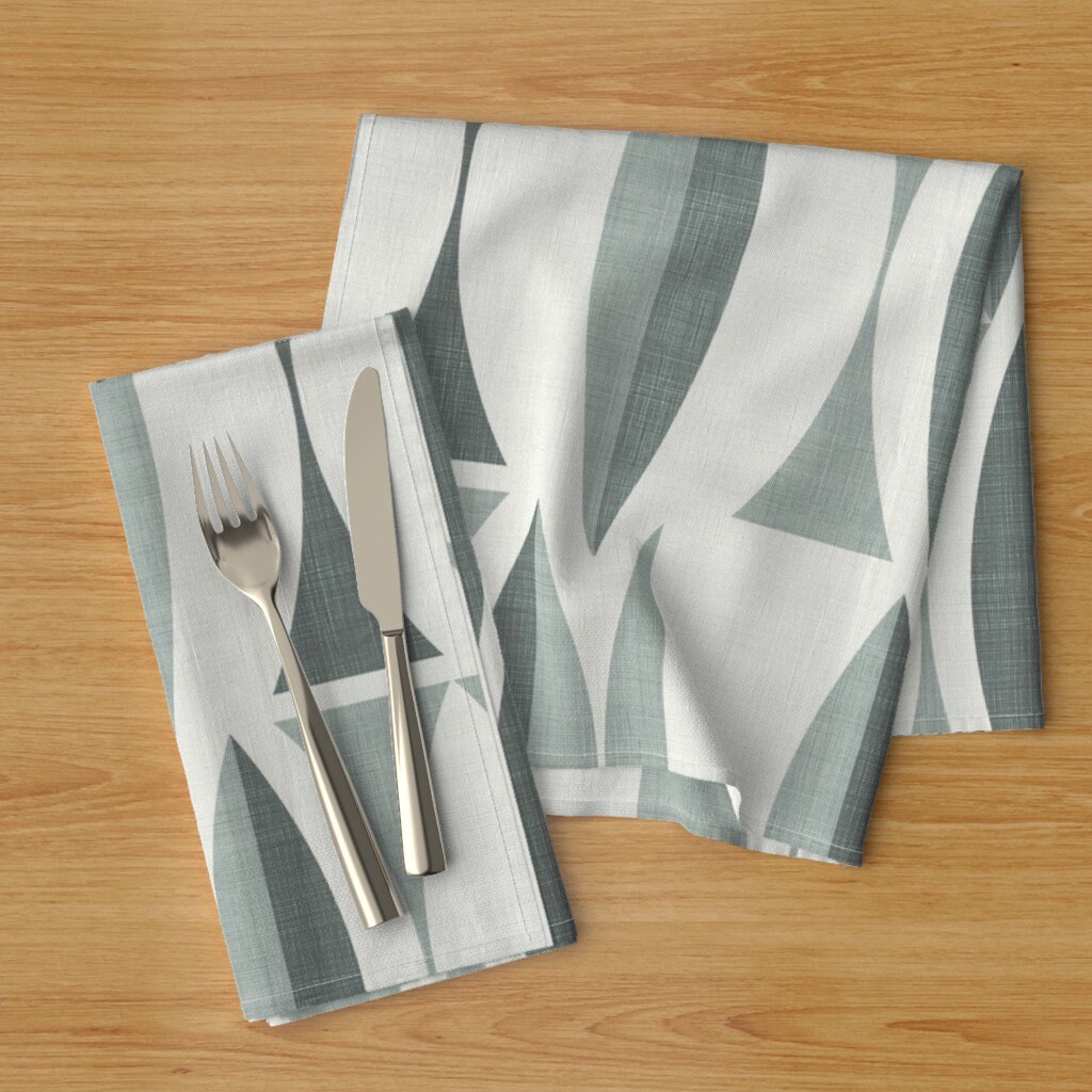 Cream Dinner Napkins Set of 2 Field In Gray by Etsy