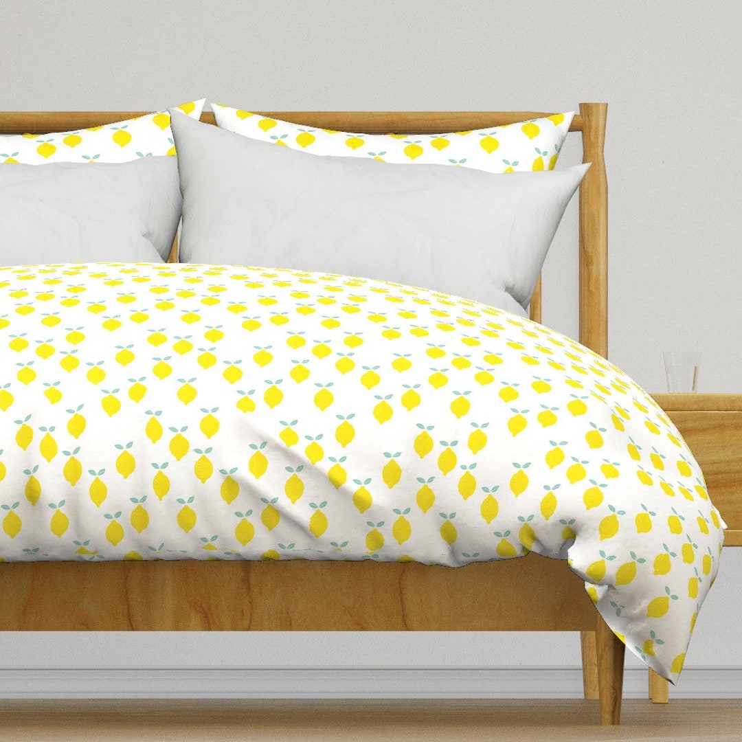 Lemon Bedding Life Gives You Lemons by Littlesmilemakers Yellow Citrus
