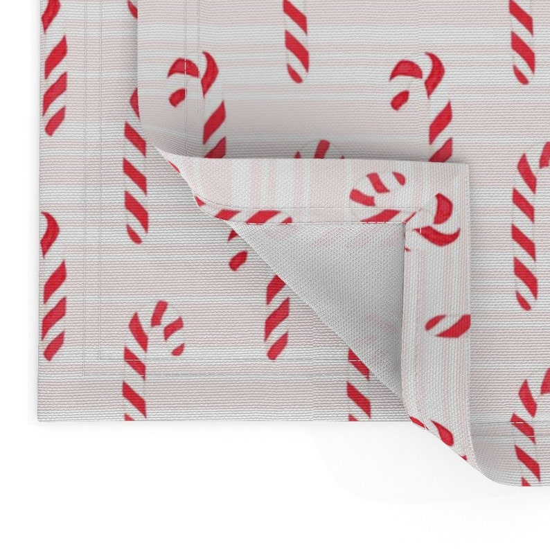 Christmas Candy Cane Placemats set of 2 Candy Cane Stripes Etsy