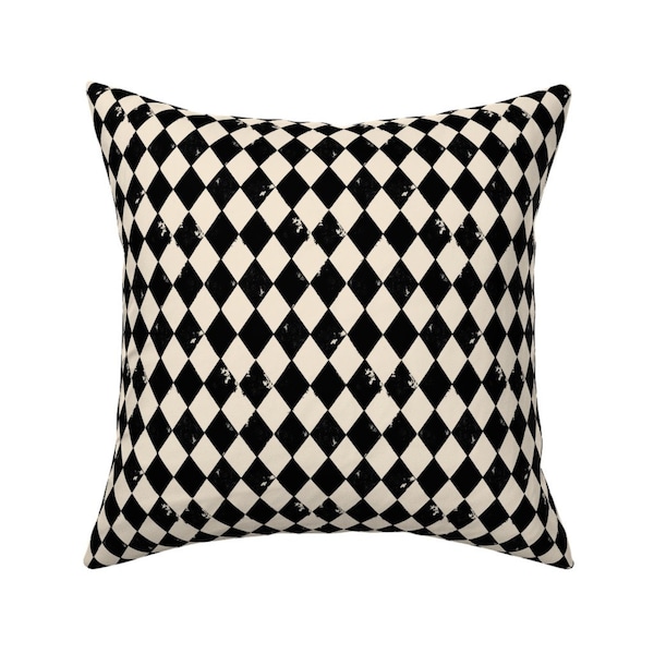 Black Cream Pillows Etsy