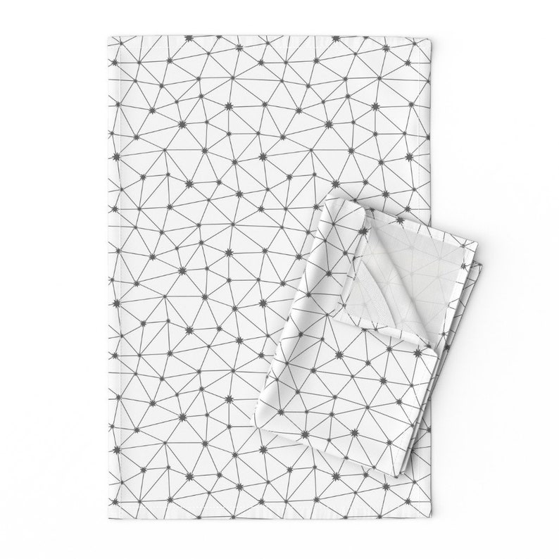 Geometric Tea Towels set of 2 Constellation by Olgart Etsy
