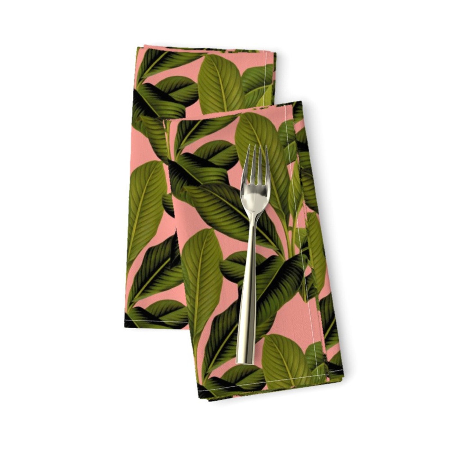 Tropical Dinner Napkins Set of 2 Palm In Palm Duchess Etsy