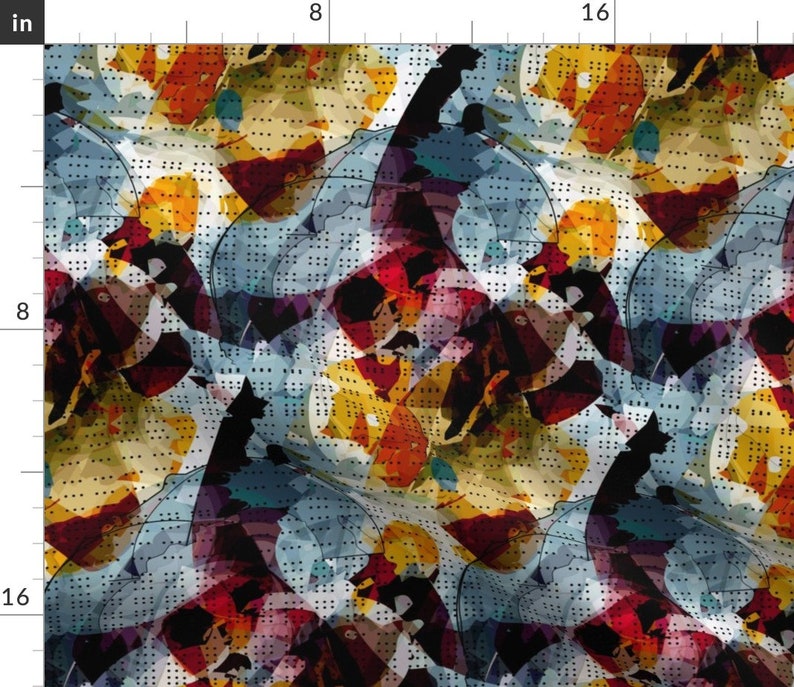 Abstract Painterly Cloth Napkins by Spoonflower Gestural Watercolor Dinner Napkins Set of 2 - Dotty Watercolor by jenflorentine