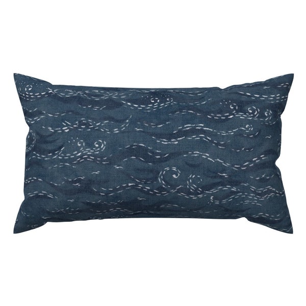 Indigo Accent Pillow Etsy