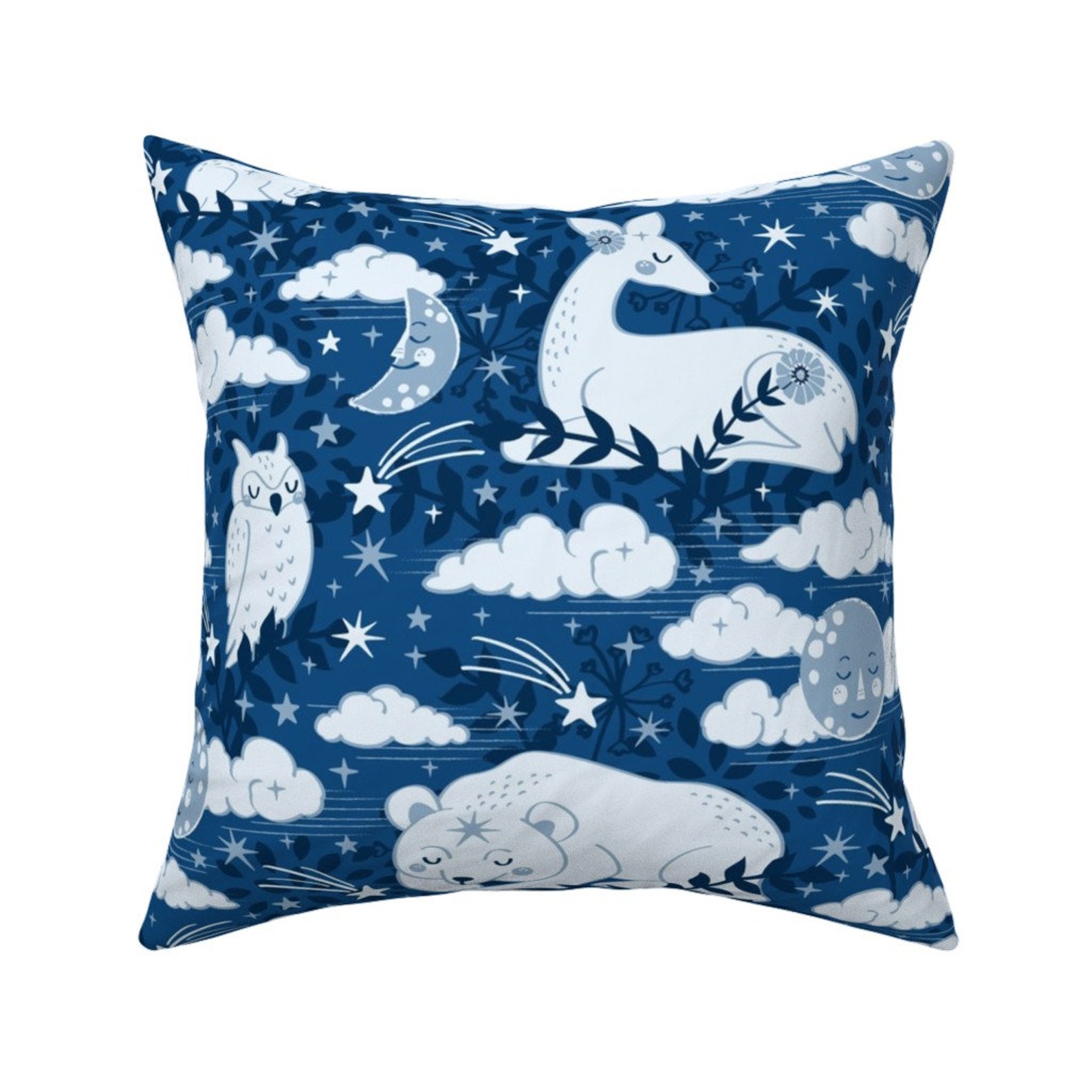 Woodland Animals Throw Pillow Dream & Make A Wish by Etsy