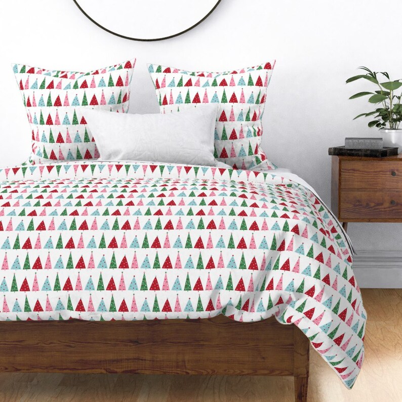 Christmas Trees Duvet Cover Christmas Trees by Misstiina Etsy