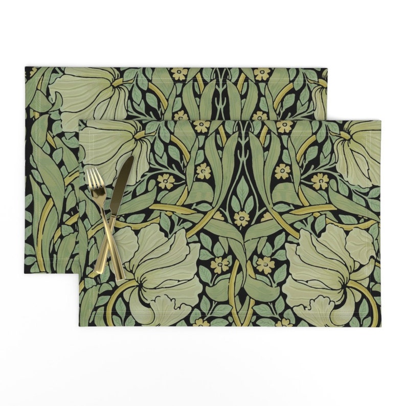 Victorian Floral Placemats set of 2 Pimpernel by Etsy