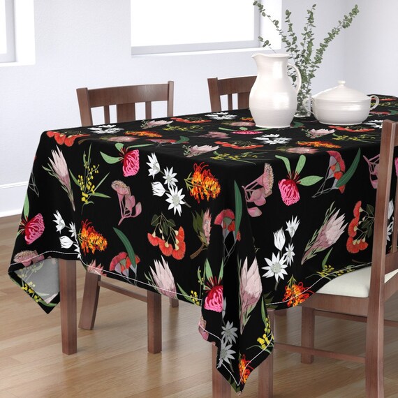 Floral Tablecloth Australian Native Flowers by Etsy Australia